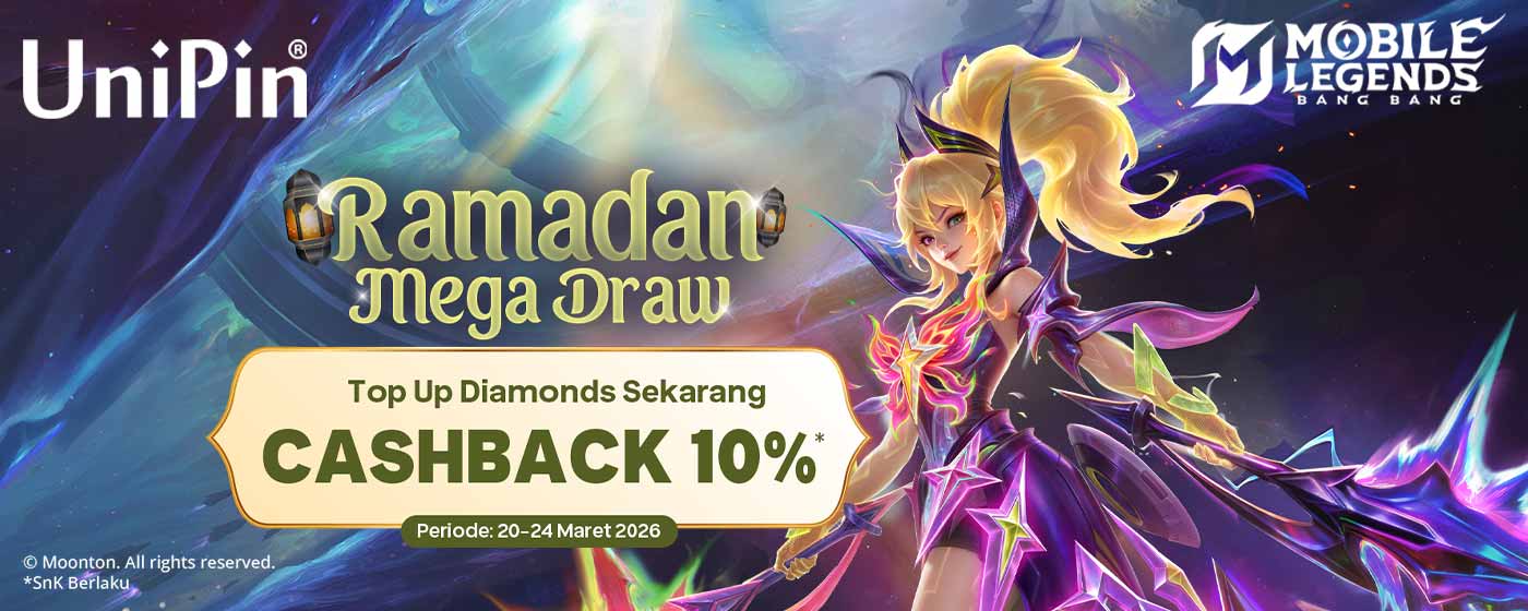 Ramadan Mega Draw Taskmaster! Dapatkan Cashback 10% dan Skin Terbaru Fanny “Galactic Starhawk”!